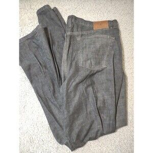 Lucky Brand 221 Original Straight Jeans Mens 40x32 Black Denim Button Fly